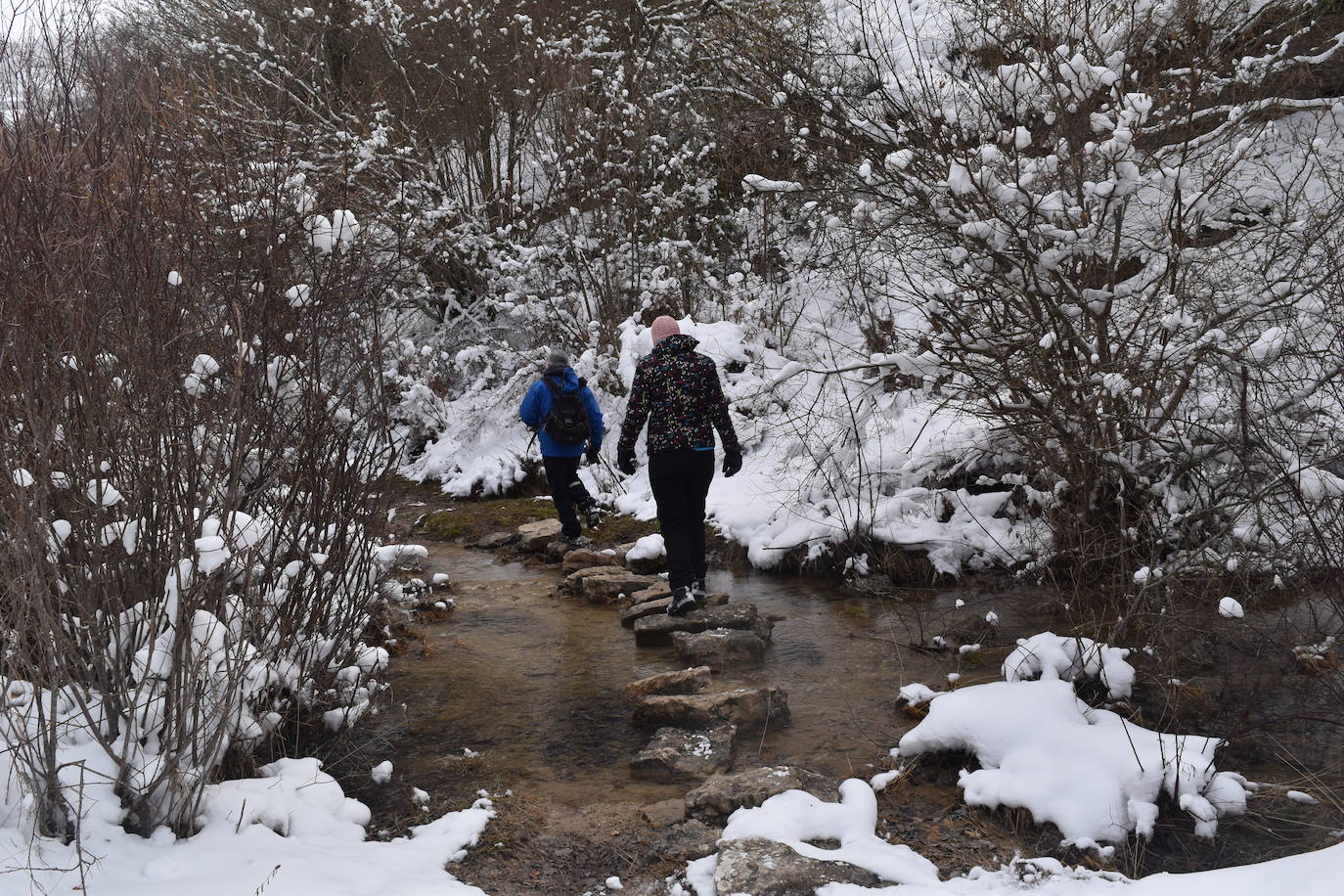 Fotos: El hielo se apodera de la cascada de Covalagua