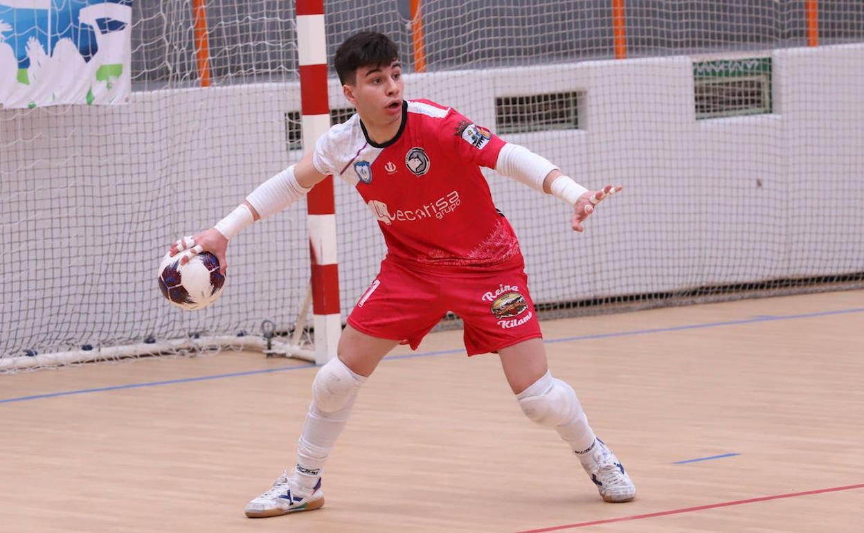 Viti, en un partido con el FS Salamanca. 