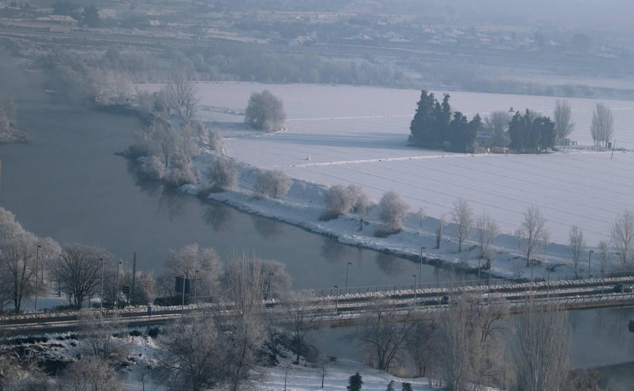 Río Tajo este viernes a su paso por Toledo capital.