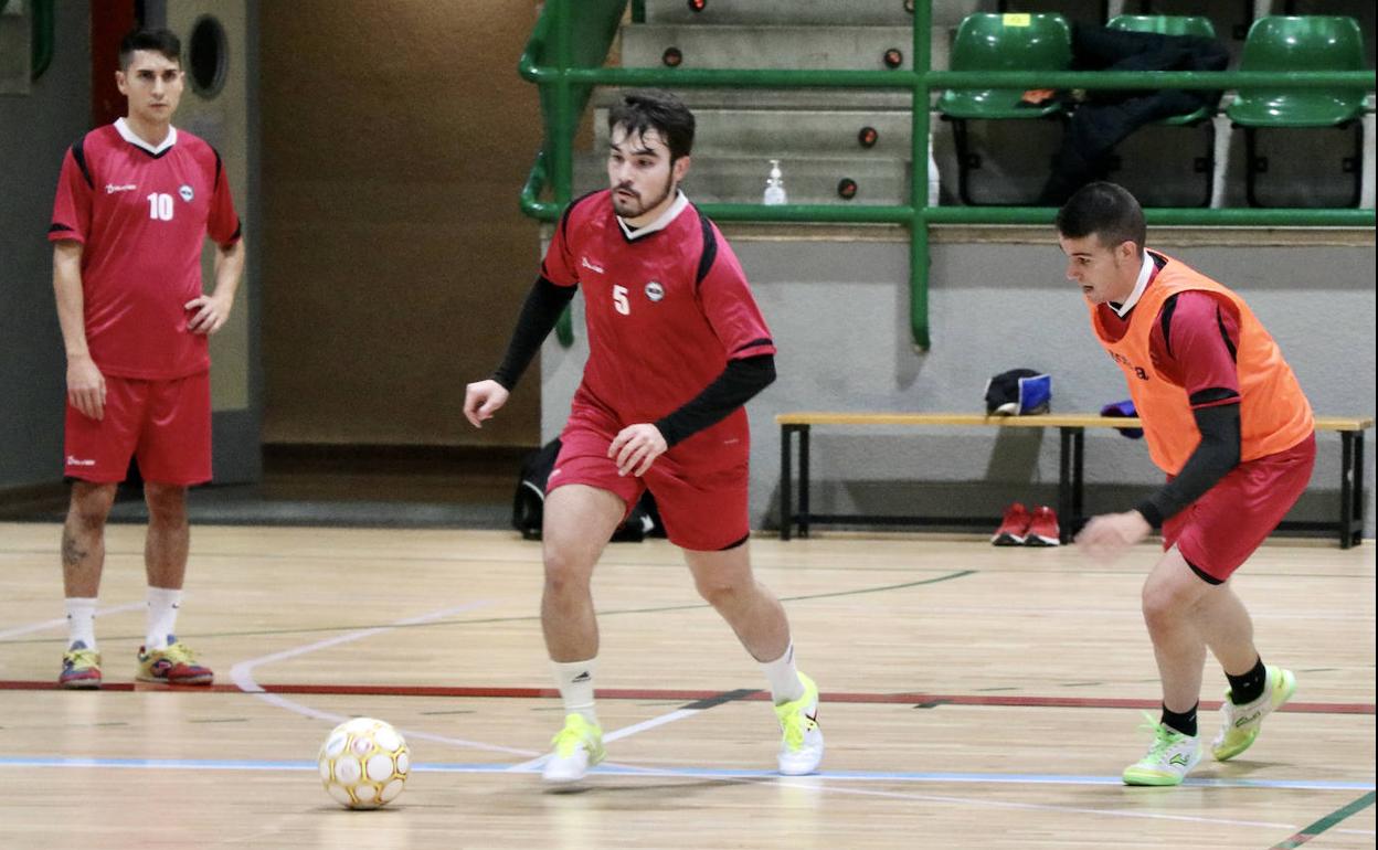 Entrenamiento del Segosala de Segunda B esta temporada.