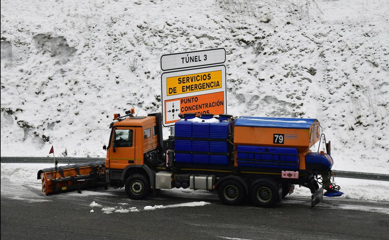 Nevada en la provincia de Segovia.