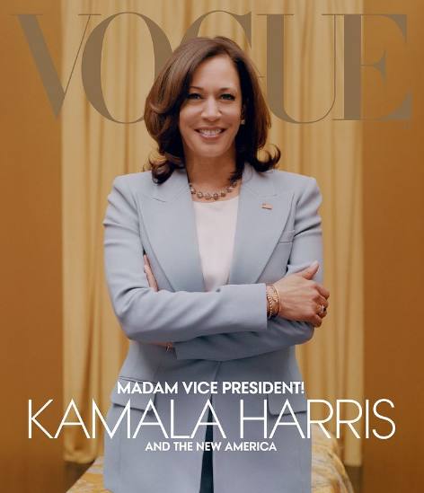 Nueva portada de Kamala Harris para la revista Vogue.