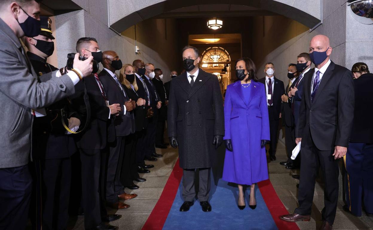 Kamala Harris y su marido, Doug Emhoff.