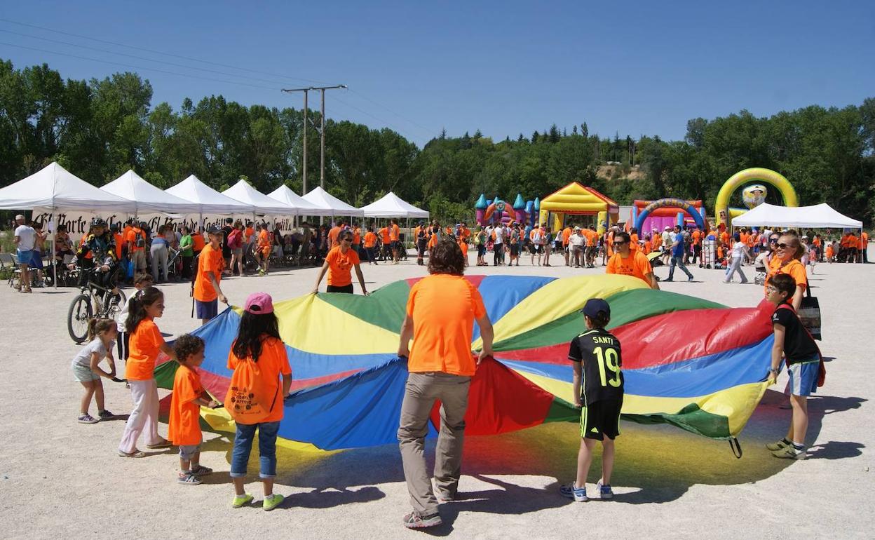 Niños de Arroyo, durante una jornada de juegos infantiles. 