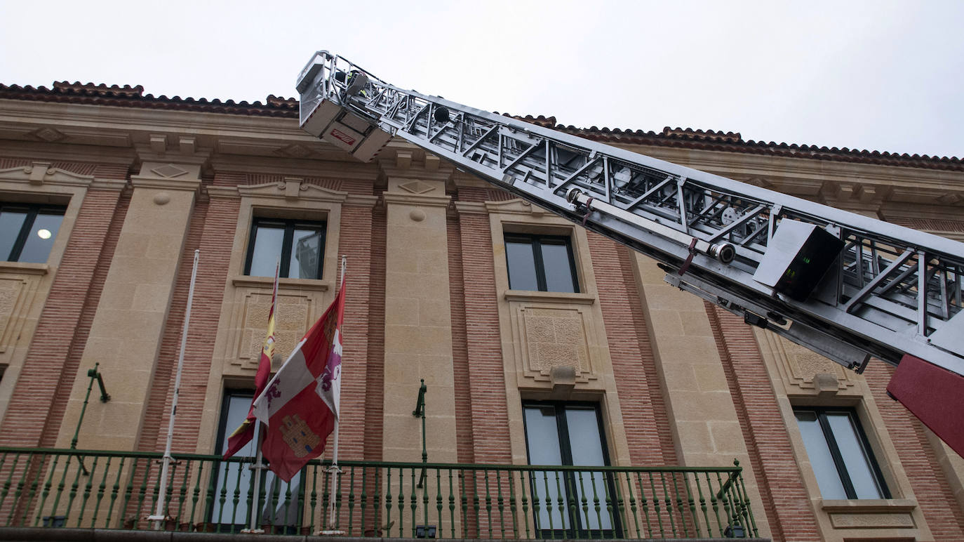 La borrasca Hortensia deja fuertes vientos en Segovia