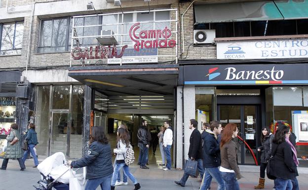 Antigua entrada a las galerías comerciales, en una imagen de hace diez años. 