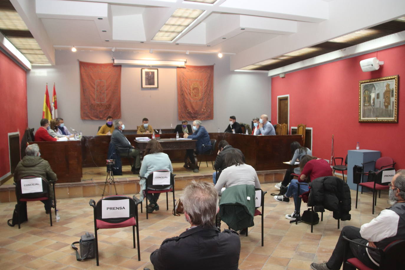 Pleno del Ayuntamiento de Cuéllar celebrado en noviembre.