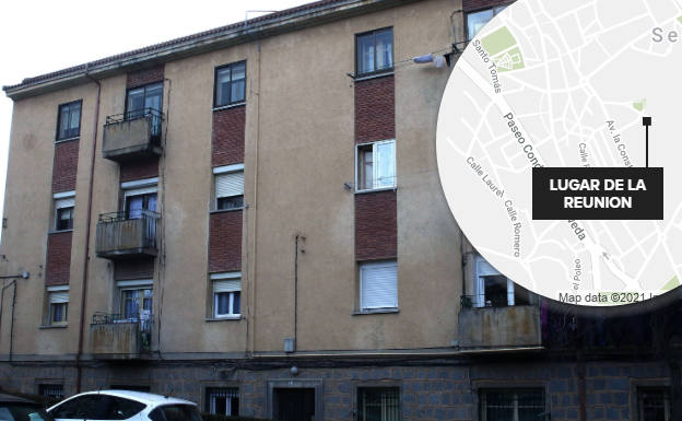 Lugar donde se produjo la reunión con ocho personas en el interior de una casa.