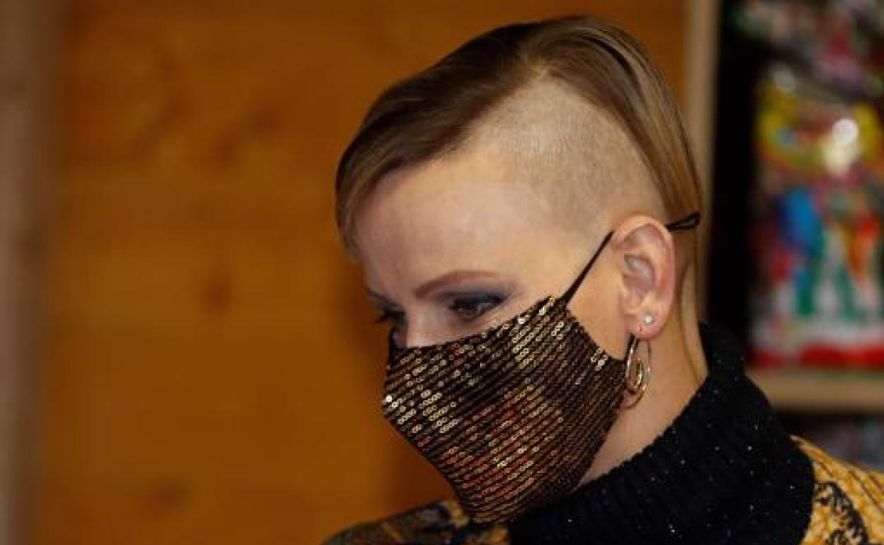 El radical medio rapado de la princesa que lució en diciembre de 2020. 