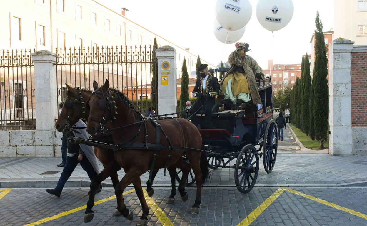 Una de las carrozas que participó en la cabalgata de Reyes de Valladolid el pasado 5 de enero. 