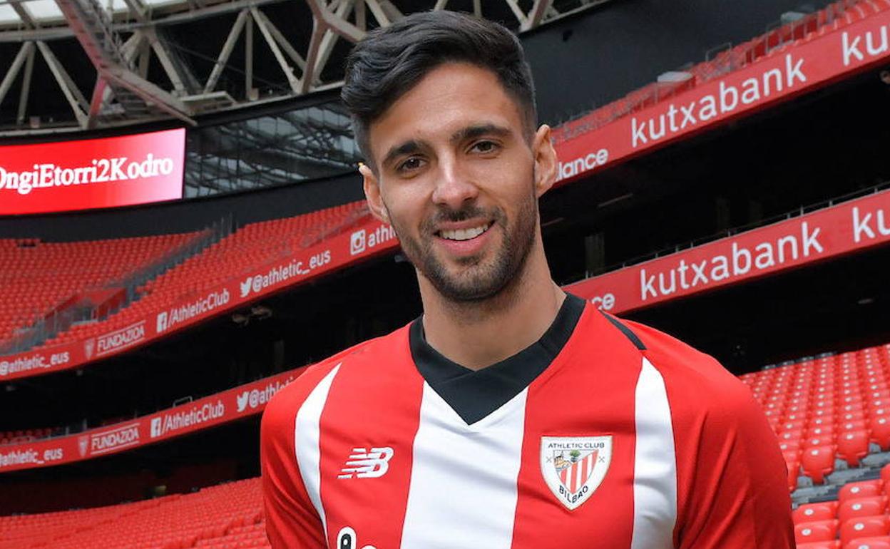 Kenan Kodro, el día de su presentación con el Athletic Club. 