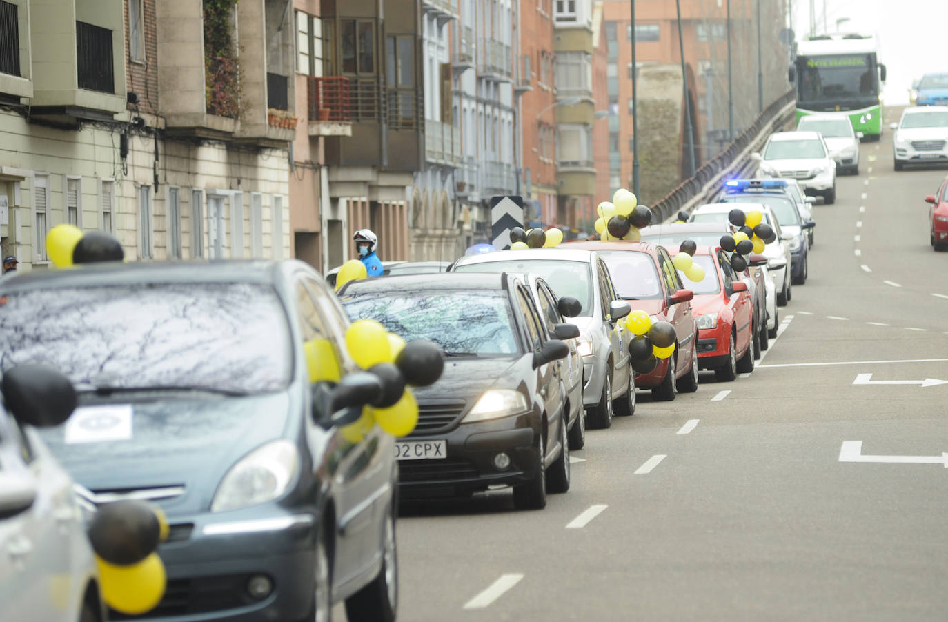 Protesta de los interinos en Valladolid. 