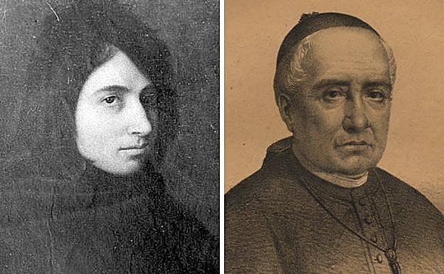 María Pacheco, viuda de Padilla, y el obispo Acuña.