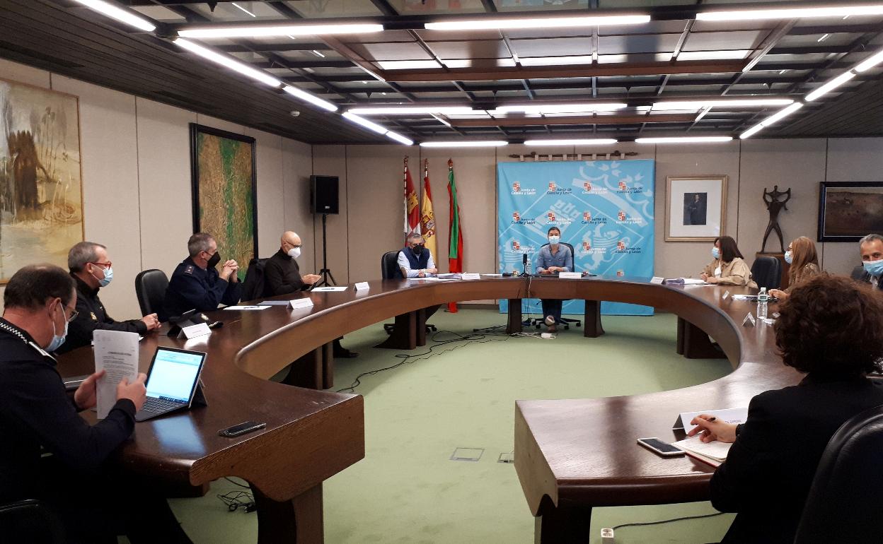 Reunión del Centro de Coordinación Operativa Integrada (Cecopi) en Zamora. 
