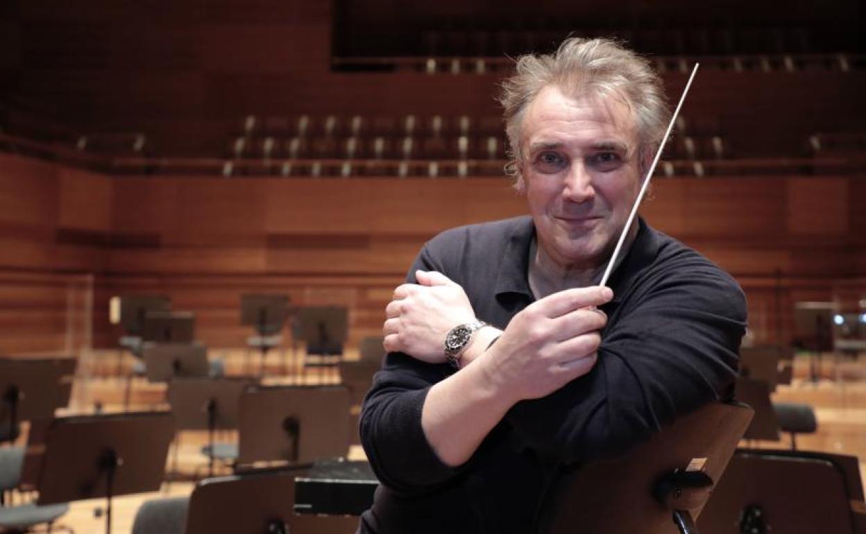 Jaime Martín, en el auditorio Miguel Delibes. 