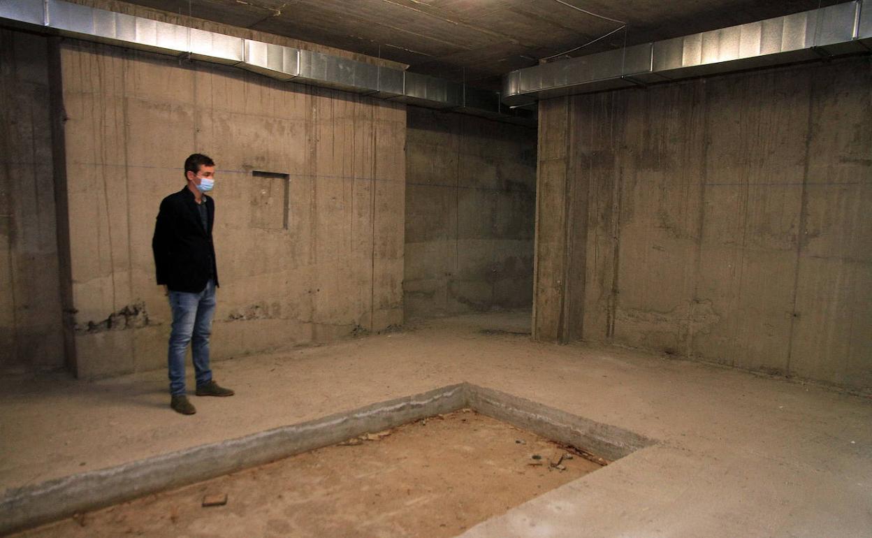 Búnker en la clínica de La Misericordia para una posible instalación de una unidad de Radioterapia. 