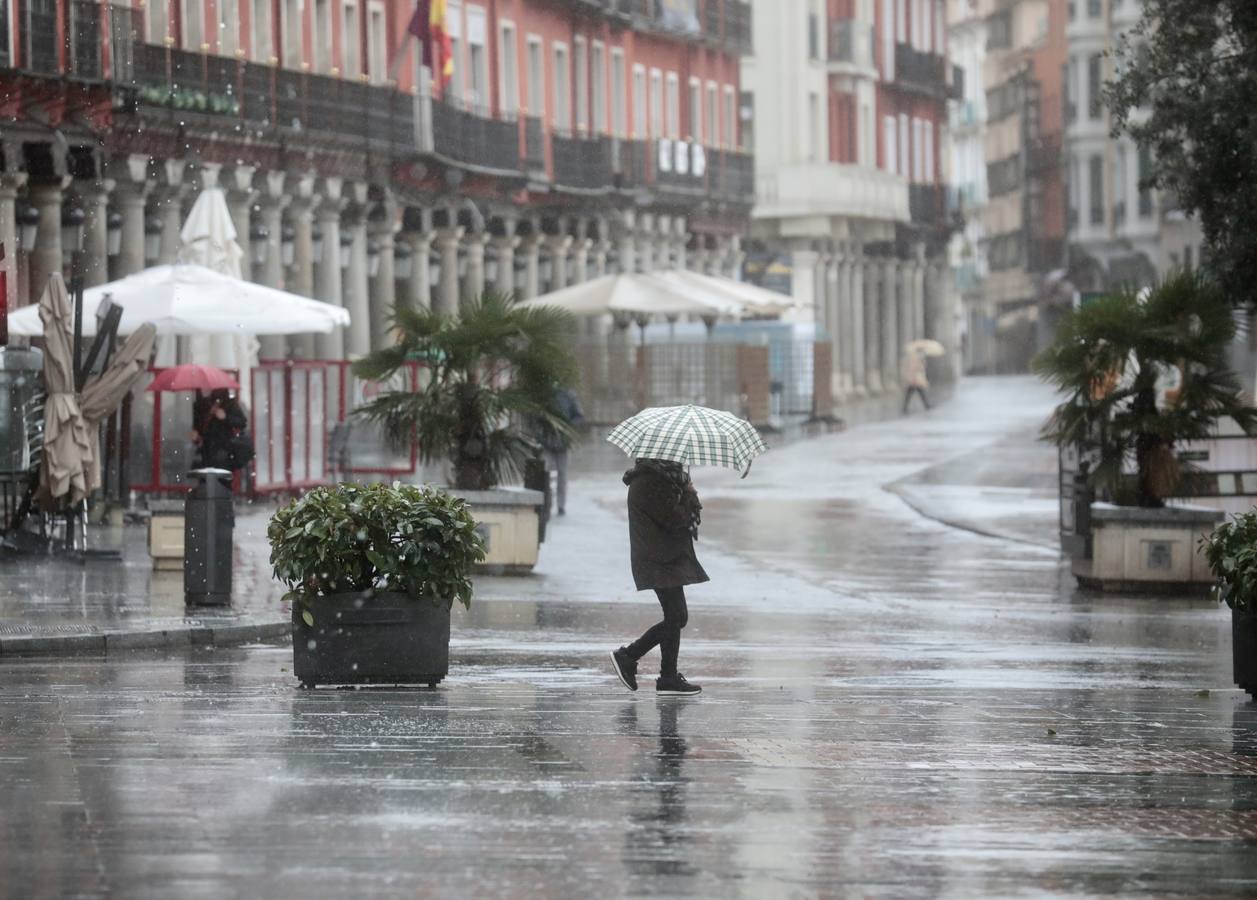 Fotos: Día de lluvia en Valladolid