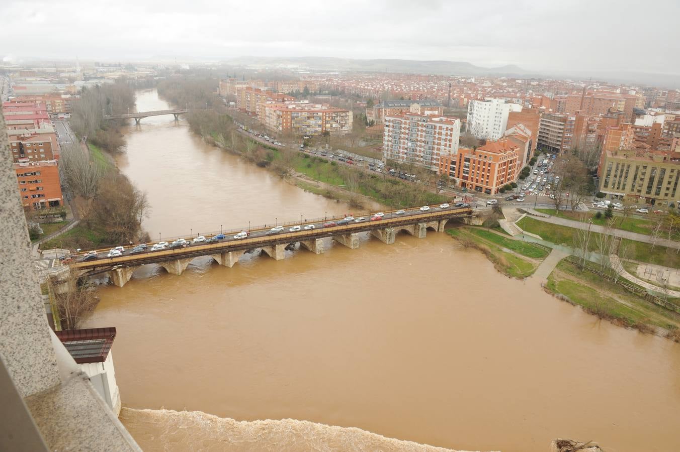 Fotos: Aumenta el caudal de Pisuerga a su paso por Valladolid