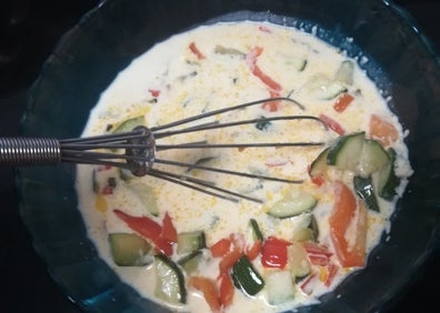 Imagen secundaria 1 - Estupenda quiche de verduras