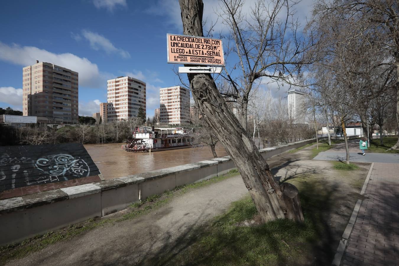 Fotos: Crecida del río Pisuerga a su paso por Valladolid