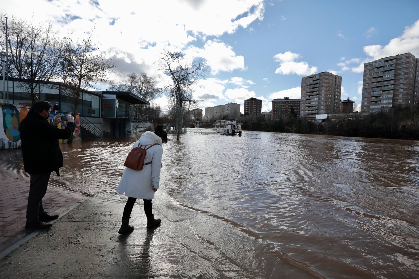 Fotos: Crecida del río Pisuerga a su paso por Valladolid