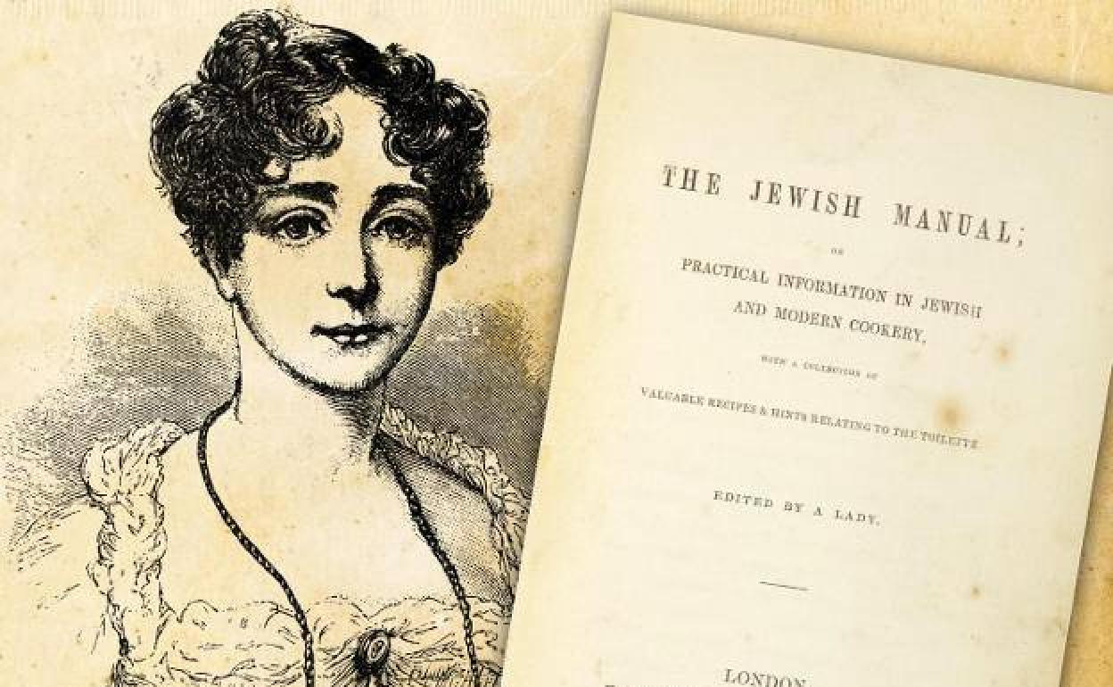 Lady Judith Montefiore y portada de su recetario. 