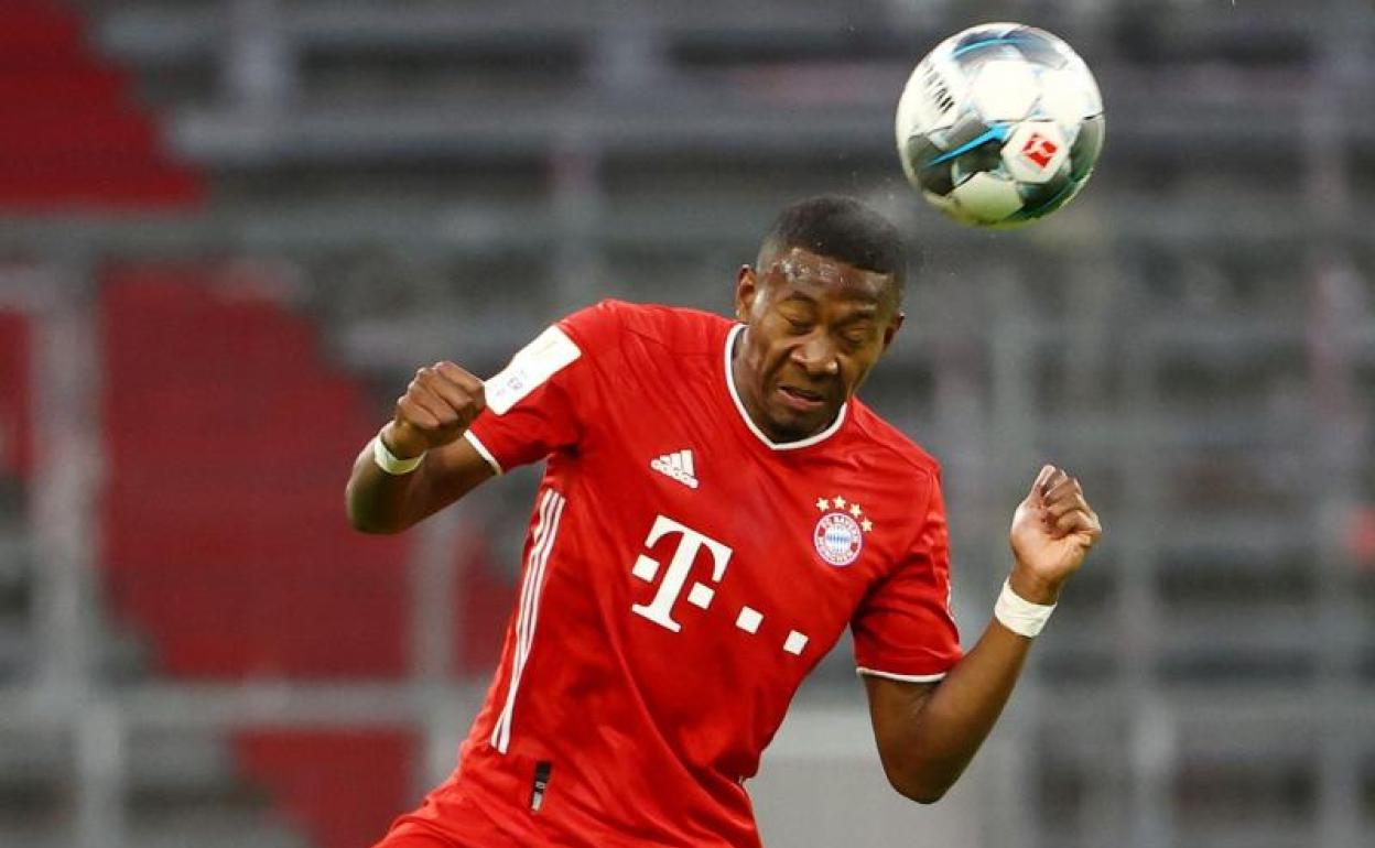 David Alaba, en un partido del Bayern. 