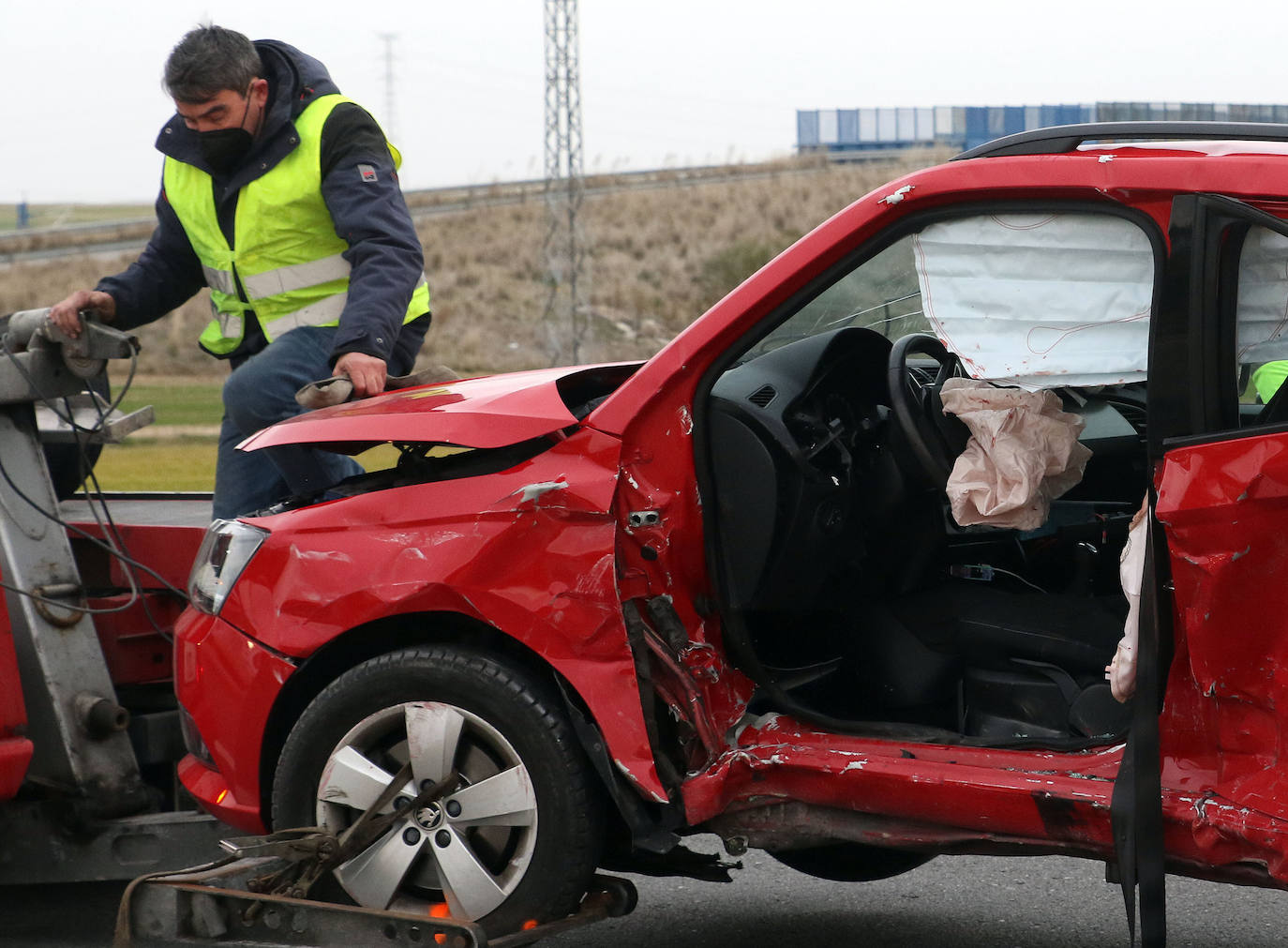 Colisión entre dos vehículos en Garcillán.