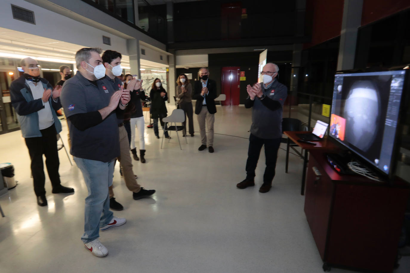 Fotos: Valladolid celebra la llegada a Marte del &#039;Perseverance&#039;