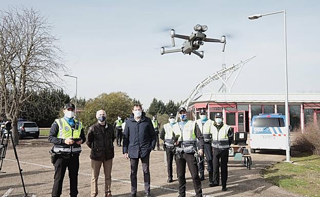 Vídeo: los dos drones de la Policía Local de Valladolid comenzarán sus misiones desde el aire el próximo lunes
