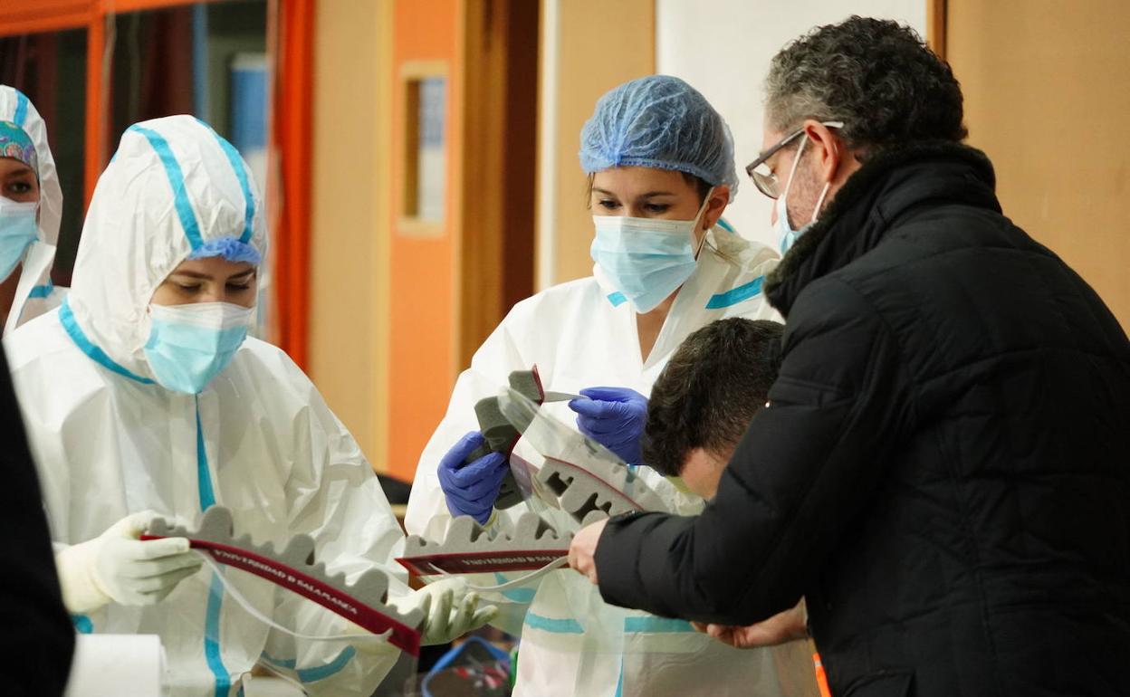 Pruebas PCR en la Universidad de Salamanca.