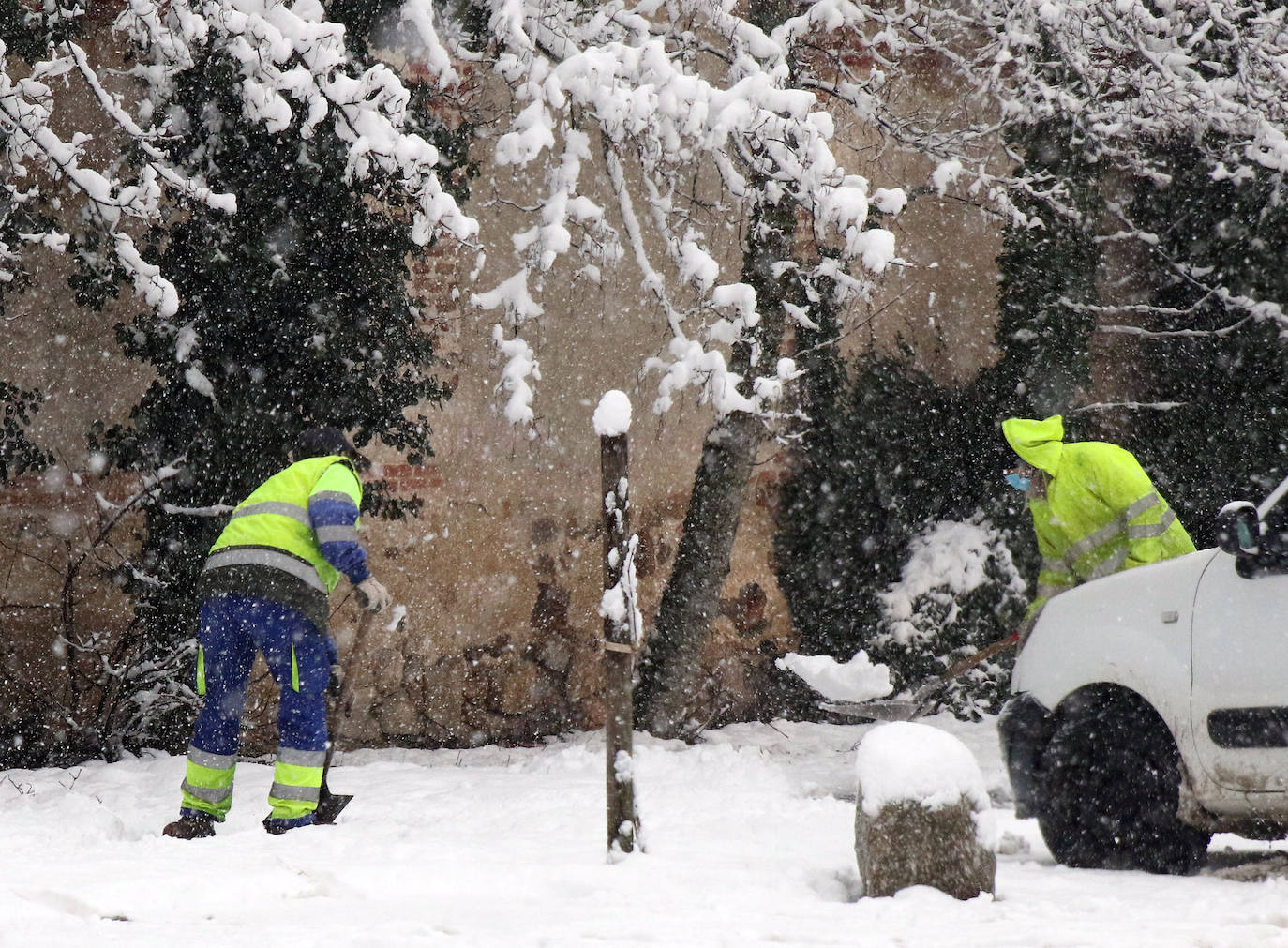 temporal de nieve en la provincia de Segovia 