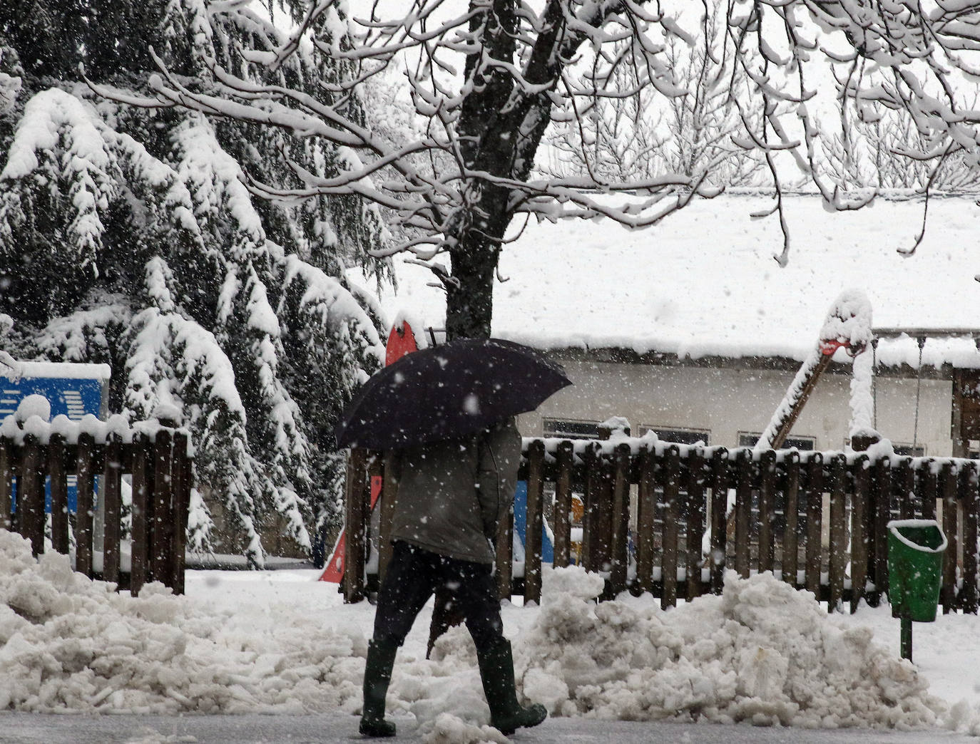 temporal de nieve en la provincia de Segovia 