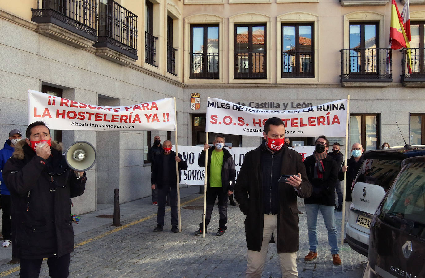 Protesta de la hostelería segoviana 