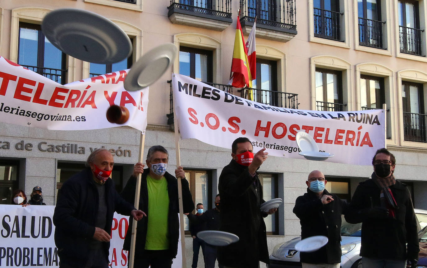 Protesta de la hostelería segoviana 