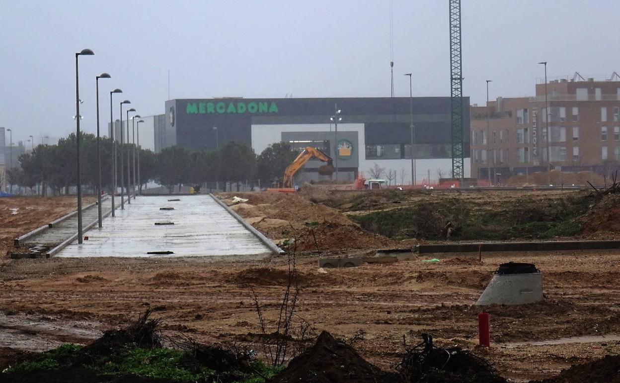 Terrenos de la ampliación de El Peral, donde se produjeron los hechos el sábado.