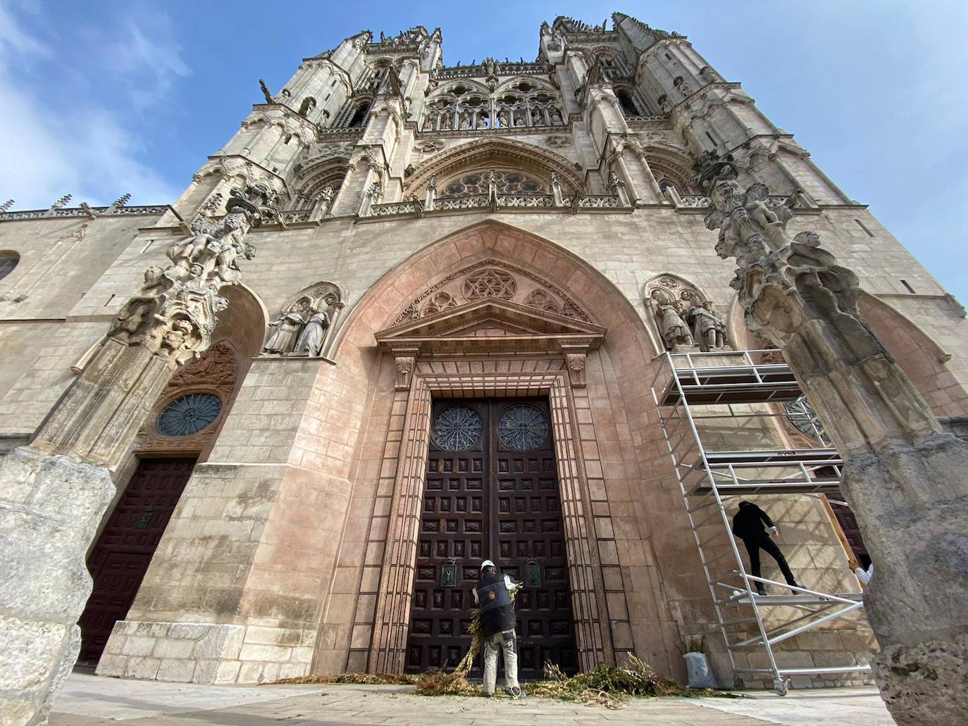 Portada de Santa María de la Catedral de Burgos.