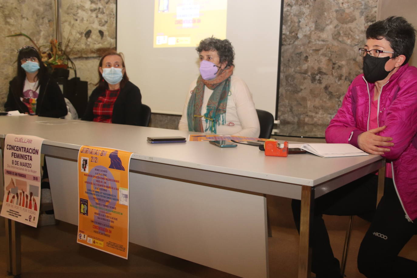 Presentación de las actividades que se realizarán en Cuéllar con motivo del 8-M. 