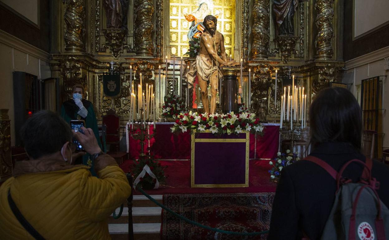 Interior de la iglesia de la Vera Cruz.