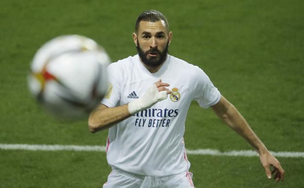 Karim Benzema, en un partido de esta temporada. 