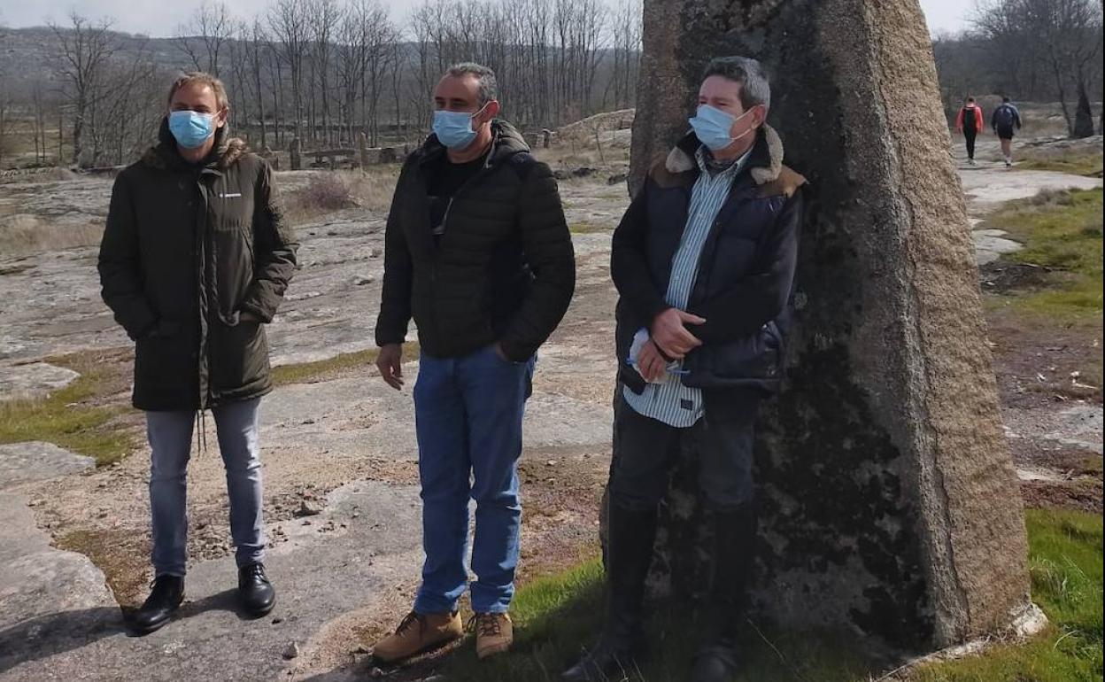 Alfonso Sarmiento, Julián González y Jacinto San Venancio.