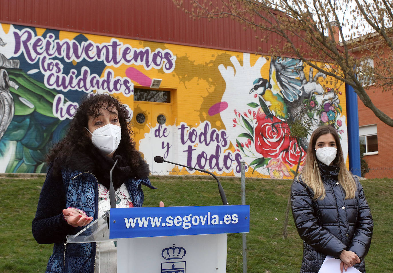 Diversas actividades durante la celebración del 8-M en Segovia. ANTONIO DE TORRE Y ÓSCAR COSTA