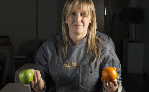 La cocinera Yolanda León, en el restaurante Cocinandos.