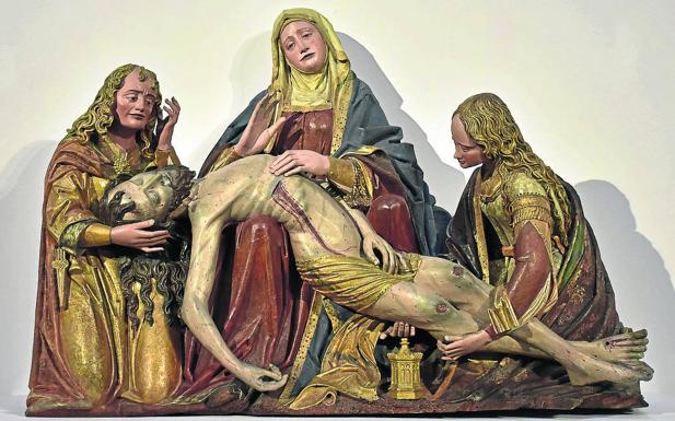 'La Piedad', de Alejo de Vahía, hacia 1500, obra procedente de la parroquia de la Magdalena..