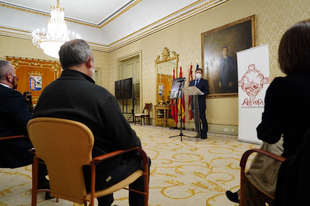 Acto de presentación del cartel anunciador de la Semana Santa de Salamanca