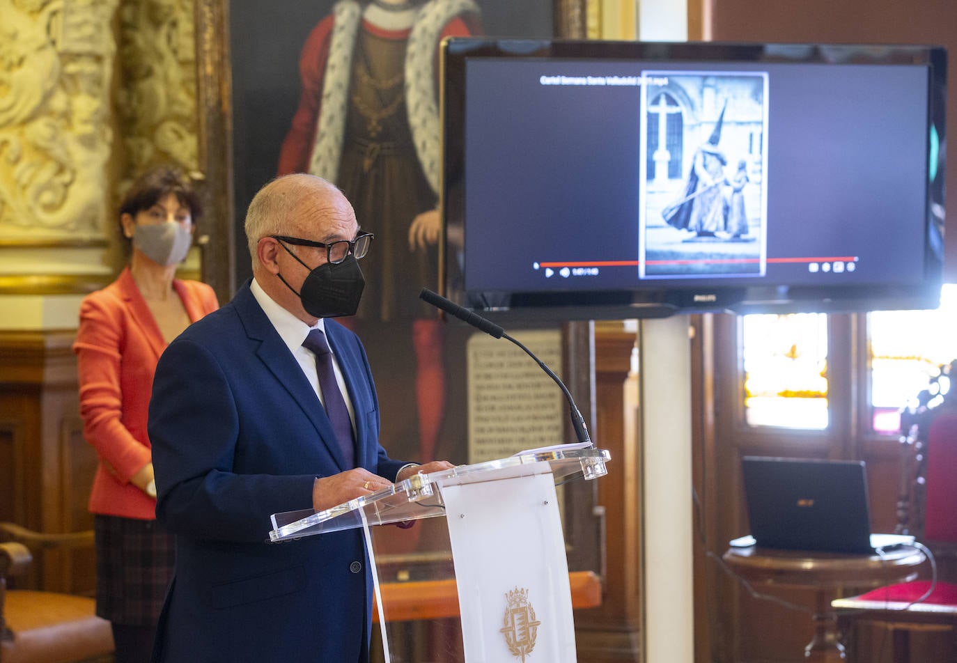Fotos: Presentación del cartel de la Semana Santa 2021 de Valladolid