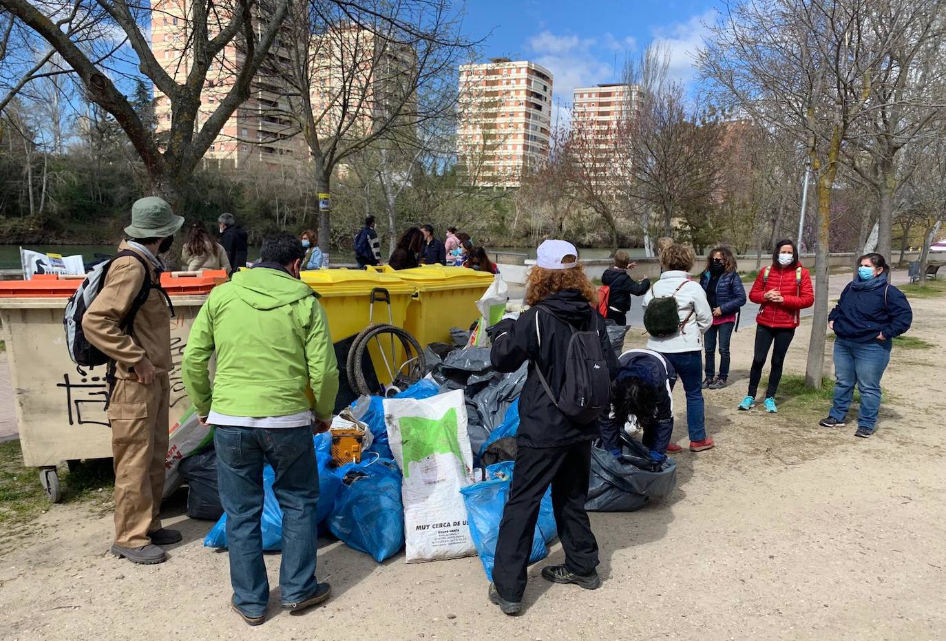 Fotos: Batida de limpieza en al ribera del Pisuerga a su paso por Valladolid