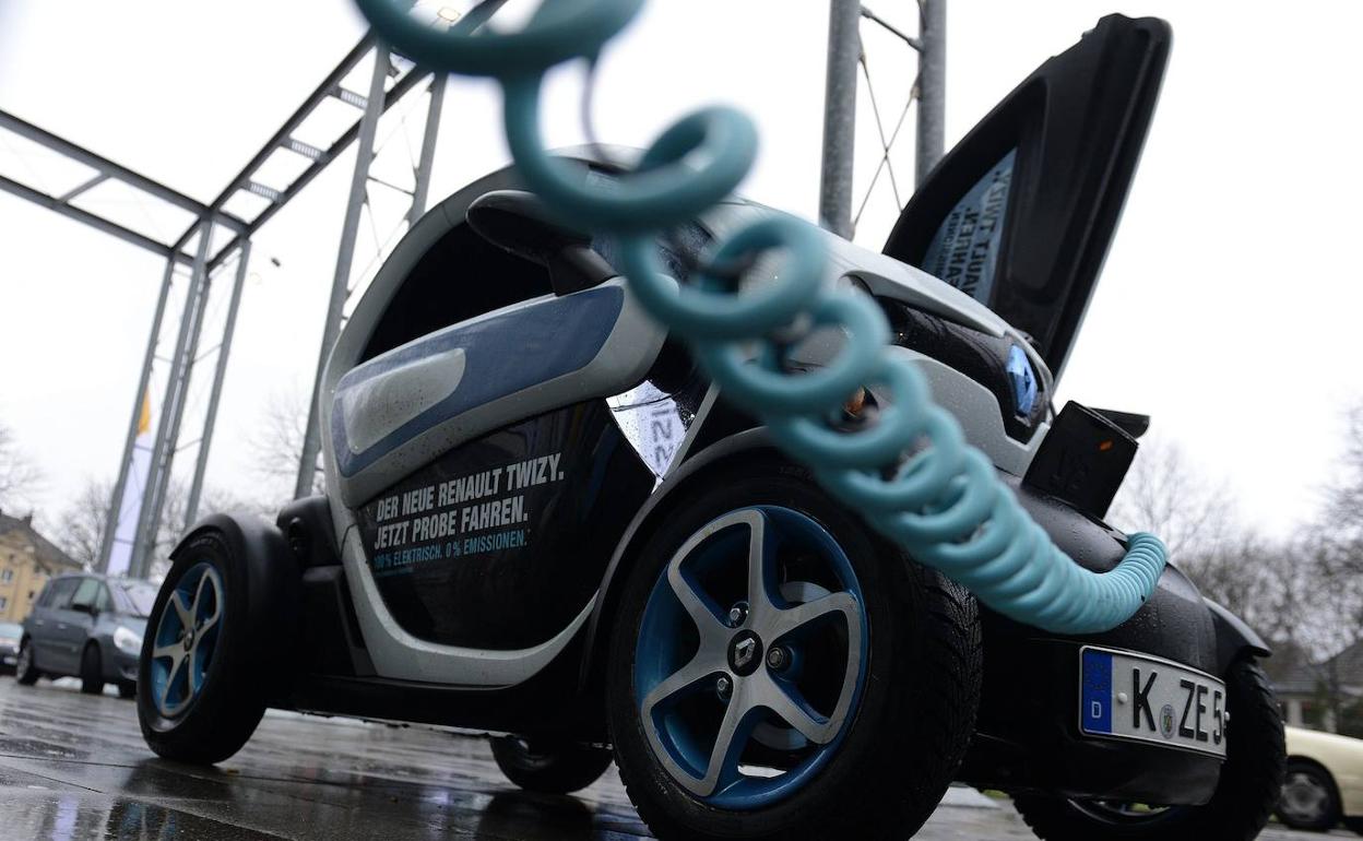 Presentación de un coche eléctrico de Renault en Alemania. 