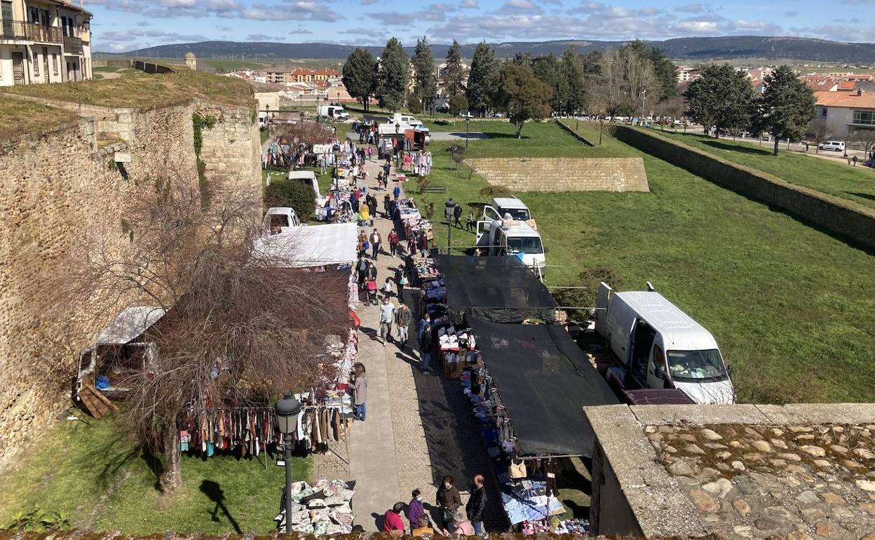 Paseo Fernando Arrabal durante la mañana de ayer.