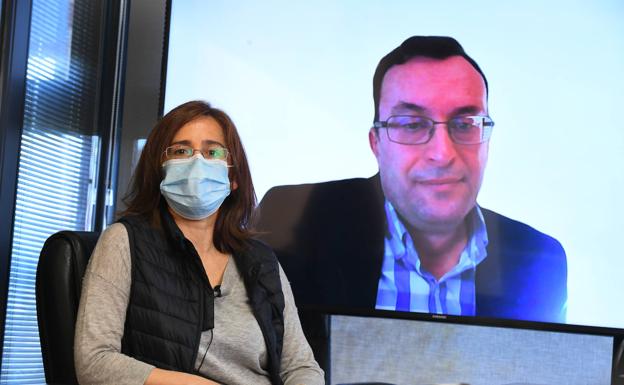 Lucía Ruiz Albi y José José María Martínez Pérez, director de Amri Spain (Crystal Pharma).